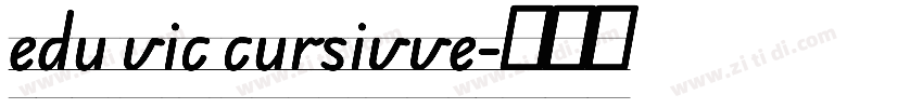 edu vic cursivve字体转换